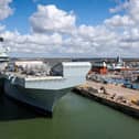 HMS Queen Elizabeth, as seen from HMS Prince of Wales. Here is a round up of what has been going on aboard the Royal Navy aircraft carrier.
