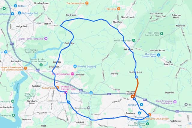 M27 closures at junction 10 - official diversion route from National Highways