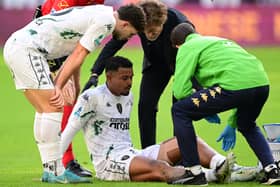 Former Pompey midfielder Tino Anjorin's in a relegation battle at Serie A side Empoli. (Photo by MARCO BERTORELLO/AFP via Getty Images)