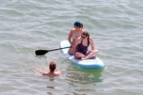 The people of Portsmouth are enjoying the sunshine as a mini heatwave hits. 

Picture: Sarah Standing (290425-5435)