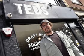 Sourdough Ted is Albert Road's newest addition. The new spot will be dishing up sourdough pizzas and craft beer. 

Pictured: Tom Emery 

Picture: Sarah Standing (250425-2301)