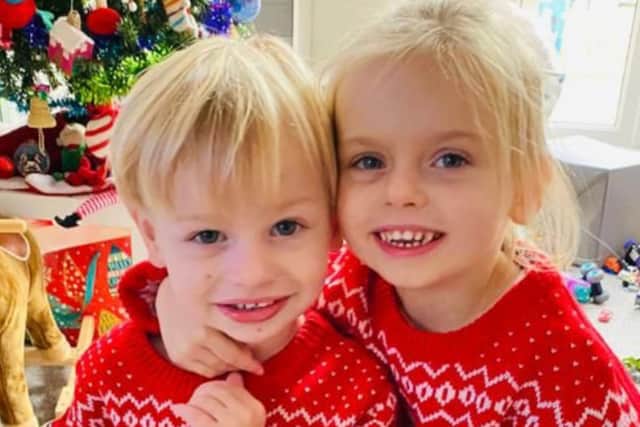  Penny Stevens with her brother Charlie