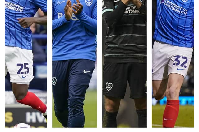 From left to right: Abdoulaye Kamara, Christian Saydee, Ryley Towler and Paddy Lane are all contracted players who conceivably could be told they can move this summer.