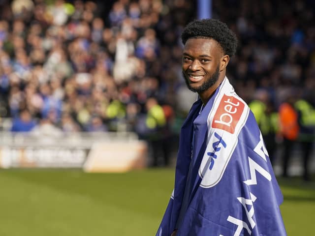 Abu Kamara won the League One title with Pompey in 2023-24