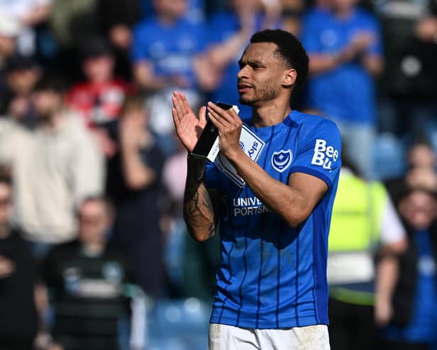 Pompey's Josh Murphy has been backed to stay at Fratton Park by boss John Mousinho. Pic: Graham Hunt/ProSportsImages