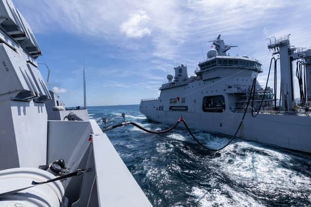 During the HMS Prince of Wales deployment so far - Operation Highmast - 11 replenishments at sea have been carried out by Royal Fleet Auxiliary sailors and Norwegian naval forces.