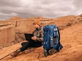 The Handsfree Backpack is available in two sizes, and they each contain a meaty power station
