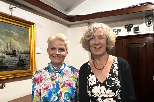 Sian Moore and Councillor Lesley Meenaghan were against the plans for an 18-bed HMO in Gosport town centre