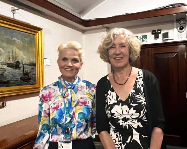 Sian Moore and Councillor Lesley Meenaghan were against the plans for an 18-bed HMO in Gosport town centre