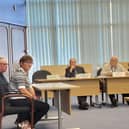 Gosport Borough Council's regulatory board meeting where Kim and Alan Willis spoke about their planning application for 14 Russell Close