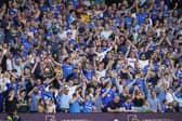The Fratton faithful get behind their team against Hull.