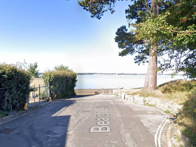 Two teens were arrested on Beach Lane in Netley Abbey after a police. One of them tried to into the sea to get away from the police.