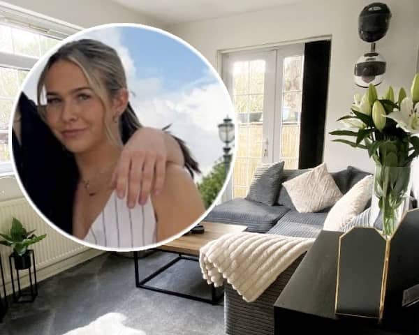 Elise Holt, 22, is living in a one-bed 300sqft property that was originally built by nan Beverley, 71.