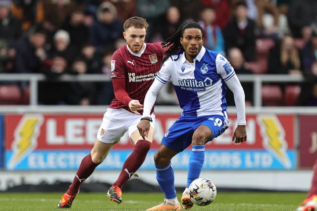 Jevani Brown scored two goals in 41 appearance for Rovers.