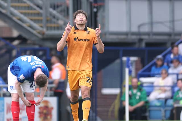 Matt Crooks put Hull ahead against Pompey - only for Christian Saydee to cancel out his first-half effort after the break