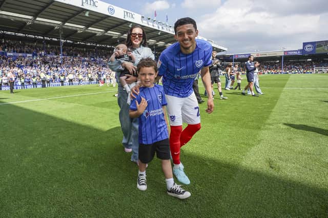 Andre Dozzell is delighted to be back at Pompey next season after triggering a contract extension. Picture: Jason Brown/ProSportsImages