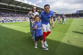 Andre Dozzell is delighted to be back at Pompey next season after triggering a contract extension. Picture: Jason Brown/ProSportsImages