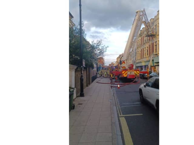 Firefighters put out the blaze on Osborne Road just before 8pm on Tuesday, May 6, having been alerted at 5pm.