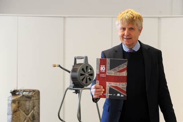 The launch of the Victory in 80 Objects project. Pictured is: Steve Humphrey who wrote the book.
Picture: Sarah Standing (060525-6166)