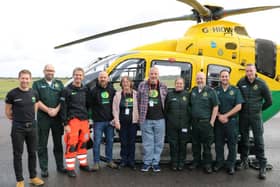 Nina and Jon met the crew that saved Nina's life in February 2023 after she suffered a cardiac arrest at home.