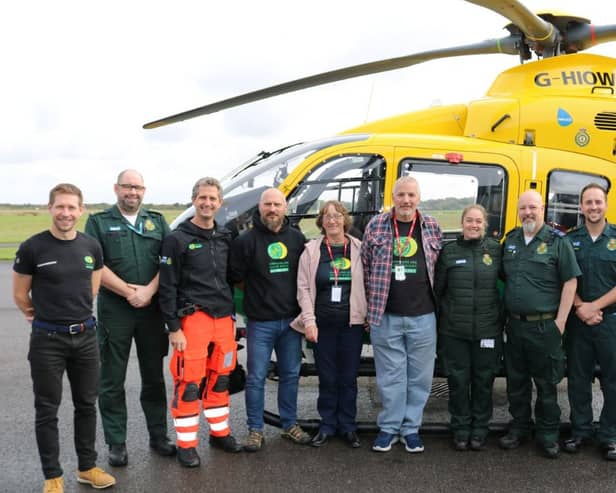 Nina and Jon met the crew that saved Nina's life in February 2023 after she suffered a cardiac arrest at home.