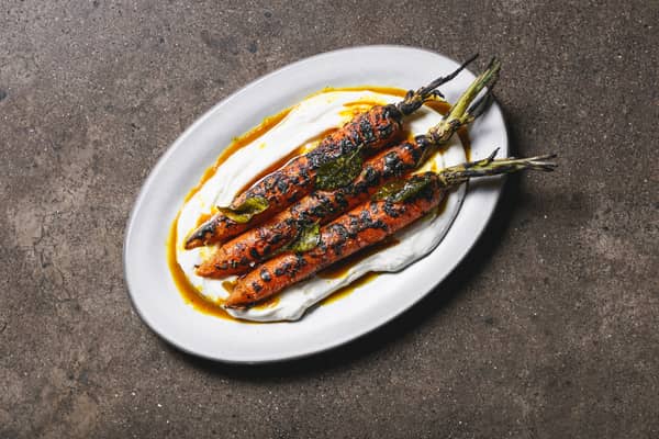 Ara's grilled carrots, labneh and Vadouvan spiced butter. Credit: Oh Gravy! Media - Burak Can Aksit