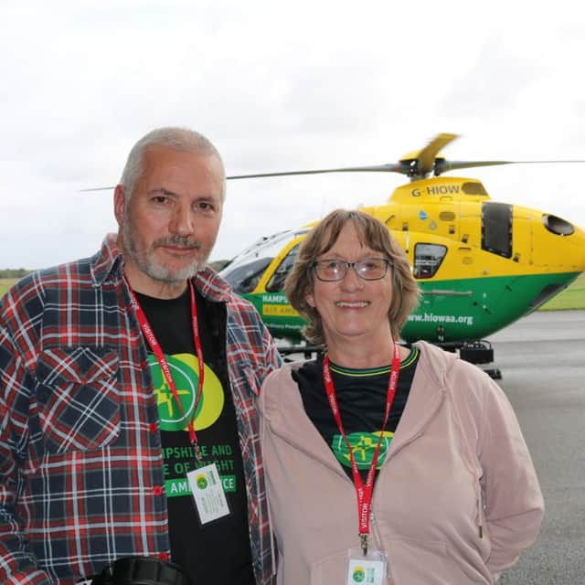 Nina and Jon Wallace reunited with the crews that helped to save her life in February 2023.