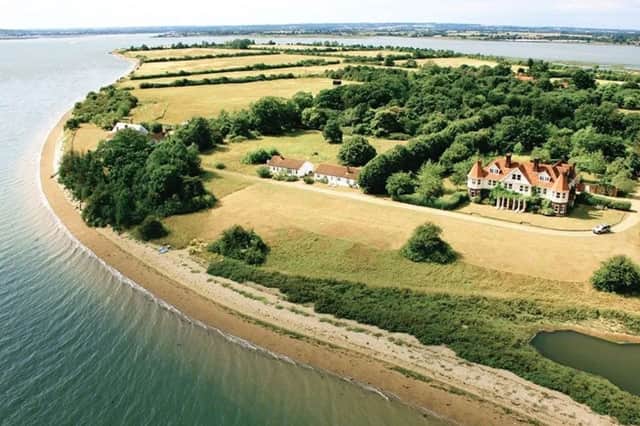 Osea Island, in Maldon, Essex, which is listed for sale for £25 million, was one of the most-viewed properties on Zoopla during April 2025
