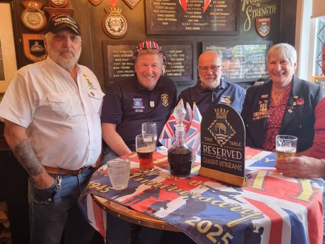 The Ship Anson welcomed veterans from HMS Tiger and HMS Ganges to celebrate VE Day 80. 