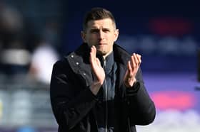 Pompey boss John Mousinho.  Pic: Graham Hunt/ProSportsImages