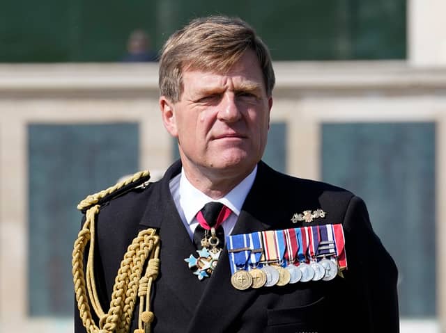 The former head of the Royal Navy, Admiral Sir Benjamin Key, stepped back amid claims of ‘affair with subordinate’ it has been alleged