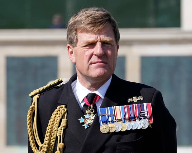 The former head of the Royal Navy, Admiral Sir Benjamin Key, stepped back amid claims of ‘affair with subordinate’ it has been alleged