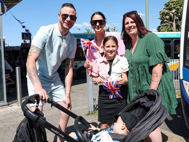 Families enjoyed the VE Day celebrations in Havant. 

Pictured: The Offley family from Westleigh.

Picture: Chris Moorhouse 