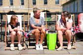 People have been enjoying the sunshine. 

Pictured: From left, Theia Valentine-Dunn, 11, Julie Parkinson and Rebecca Valentine-Dunn at Portsmouth Historic Dockyard

Picture: Chris Moorhouse (100525-71)
