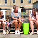 People have been enjoying the sunshine. 

Pictured: From left, Theia Valentine-Dunn, 11, Julie Parkinson and Rebecca Valentine-Dunn at Portsmouth Historic Dockyard

Picture: Chris Moorhouse (100525-71)