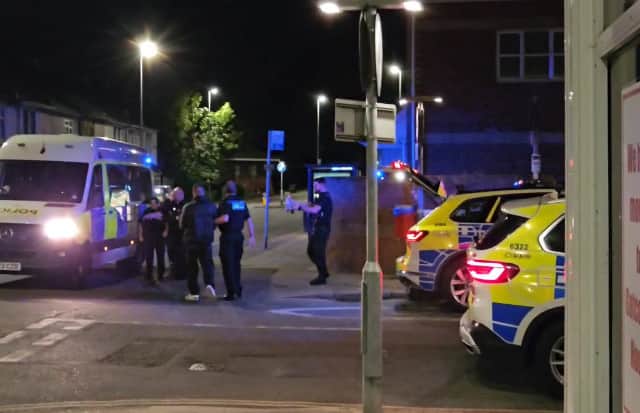 Two men arrested  in New Road East 