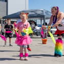 Youngsters join in with the FitnFunkey dance group. Picture: Mike Cooter (110525)