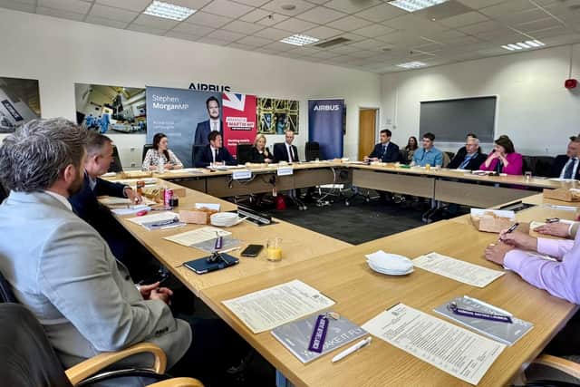 The Commander of Portsmouth Naval Base, Commodore Marcel Rosenberg, attended a crucial meeting with city MPs and bosses of defence firms to discuss how the sector can boost the Portsmouth economy.