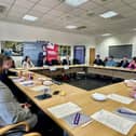 The Commander of Portsmouth Naval Base, Commodore Marcel Rosenberg, attended a crucial meeting with city MPs and bosses of defence firms to discuss how the sector can boost the Portsmouth economy.