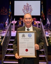Alan Knight was given the freedom of the city by Portsmouth City Council