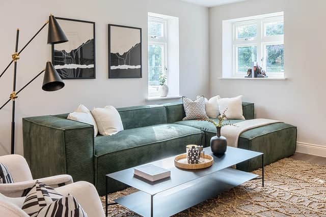 The house has 1,722 square feet of space inside