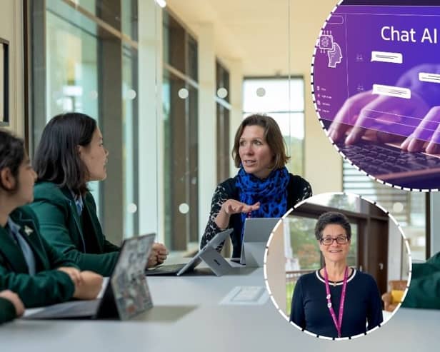 Downe House School's Jane Basnett says educators have a role to play in making sure pupils get accurate info on AI