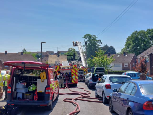 The Hampshire and Isle of Wight Fire and Rescue Service has responded to a significant fire in Hillmead Gardens, Bedhampton. 