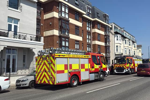 Fire fighters have been called to a false alarm at Alexandra Court, Southsea, this afternoon.