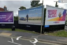 The site at 189 Forton Road, Gosport, with billboards on it that are now removed
