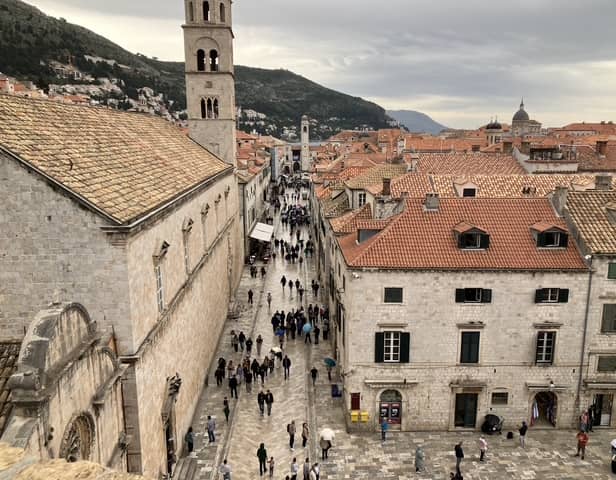 A view over Dubrovnik's Old Town from the walls