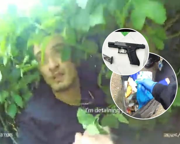 Drug dealer dumps gun and cocaine then asks police “can I call my dad?” during arrest