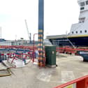 The ongoing Sea Change project at Portsmouth International Port on Tuesday, May 13, 2025.