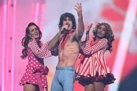 Australian Eurovision entry Go-Jo during dress rehearsal for the second semi-final
