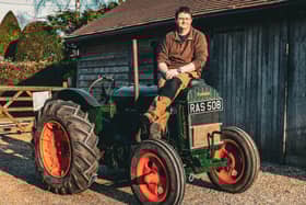 Ross Bartlett, 37, is driving a 1942 Fordson Standard from John o' Groats to Lands End to raise money for Brain Tumour Research in memory of his mum, Mary. 